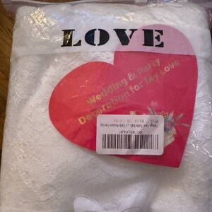 White Lace Wedding Decoration